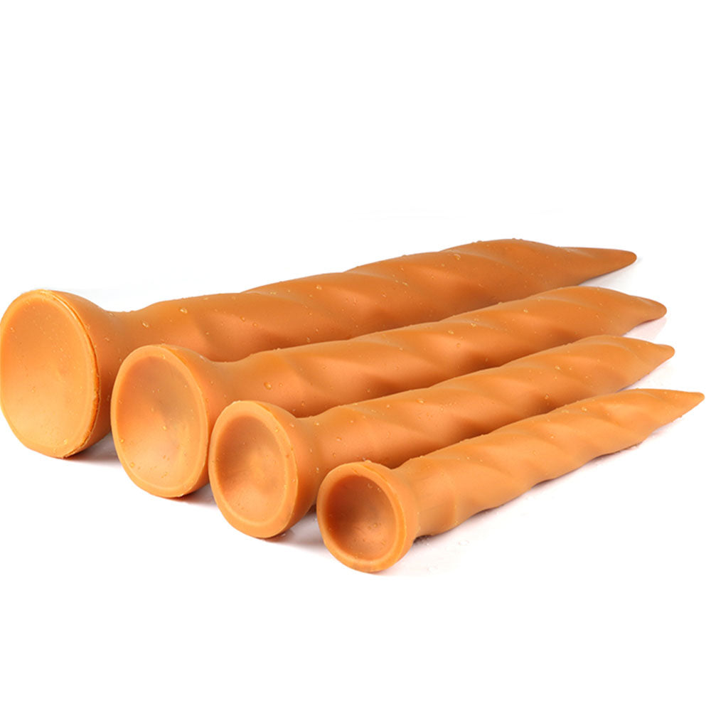 Worm II - Spiral Butt Plug - Long Butt Plug - Huge Anal Dildo