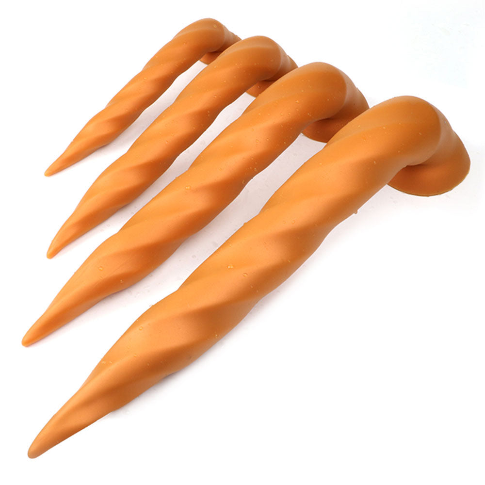 Worm II - Spiral Butt Plug - Long Butt Plug - Huge Anal Dildo