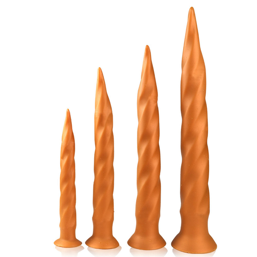 Worm II - Spiral Butt Plug - Long Butt Plug - Huge Anal Dildo
