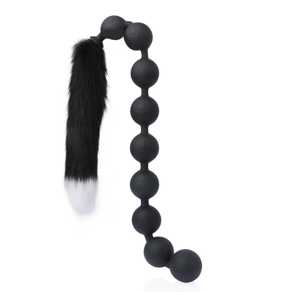 Nine Realms - Large Anal Beads - 9 Balls With Tail - Deep Anal Toy Nine Realms - Large Anal Beads - 9 Balls With Tail - Deep Anal Toy