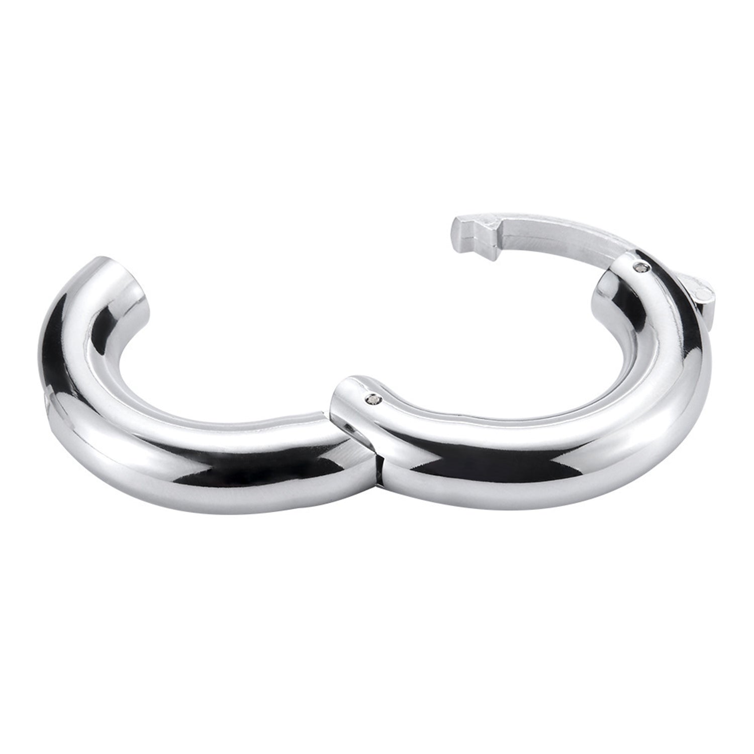 Metal locking sperm ring, adjustable weight-bearing ring, exercise delayed restraint penis ring, adult male flirting device