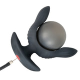 Aufblasbare Butt Plug-Schwarzer Anal Dilator-Manuelle Anal Spielzeug