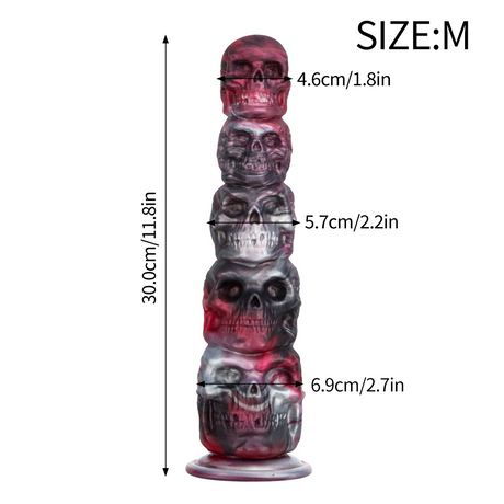 Skull Design Anal Beads - Insertable Anal Plug - Anal Stimulation Sex Toy