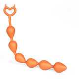 With Pull Loop Anal Beads - 7 Big Beads Butt Plug - Deep Stimulation Anal Sex Toy