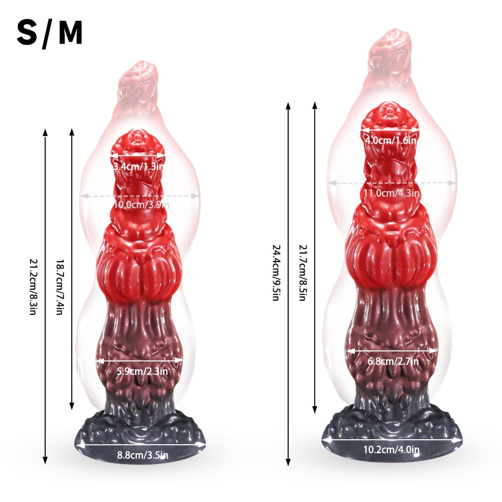 Noctivox - Silicone Kanis Inflatable Dildo - Fantasy Beast Expansion Toy