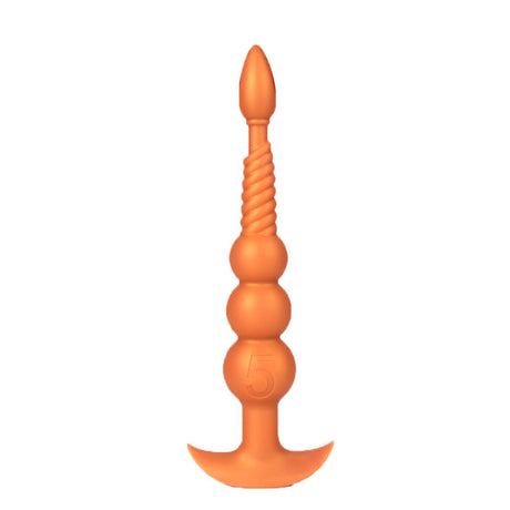 Perles anales Fox Tail - Jouet sexuel anal à tête conique - Masseur de prostate progressif