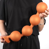 Saugnapf-Anal-Perlen-große Größe Silikon-Anal-Trainings-Sex-Spielzeug