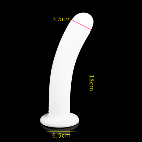 White Butt Plug - Beginner Anal Dilator - Anal Dildo - 3 Sizes Anal Trainer