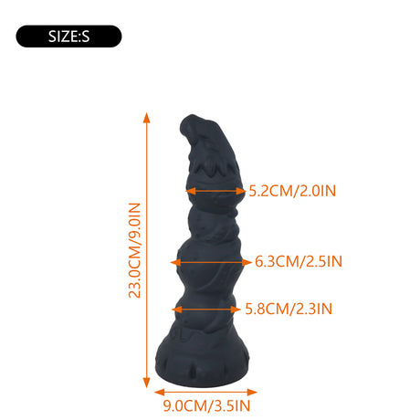 Animal-Dildo-4Knots-Dildo-Anal-Toys-With-Suction-Cup-black-sizeS