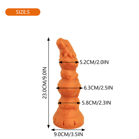 Animal-Dildo-4Knots-Dildo-Anal-Toys-With-Suction-Cup-gold-sizeS