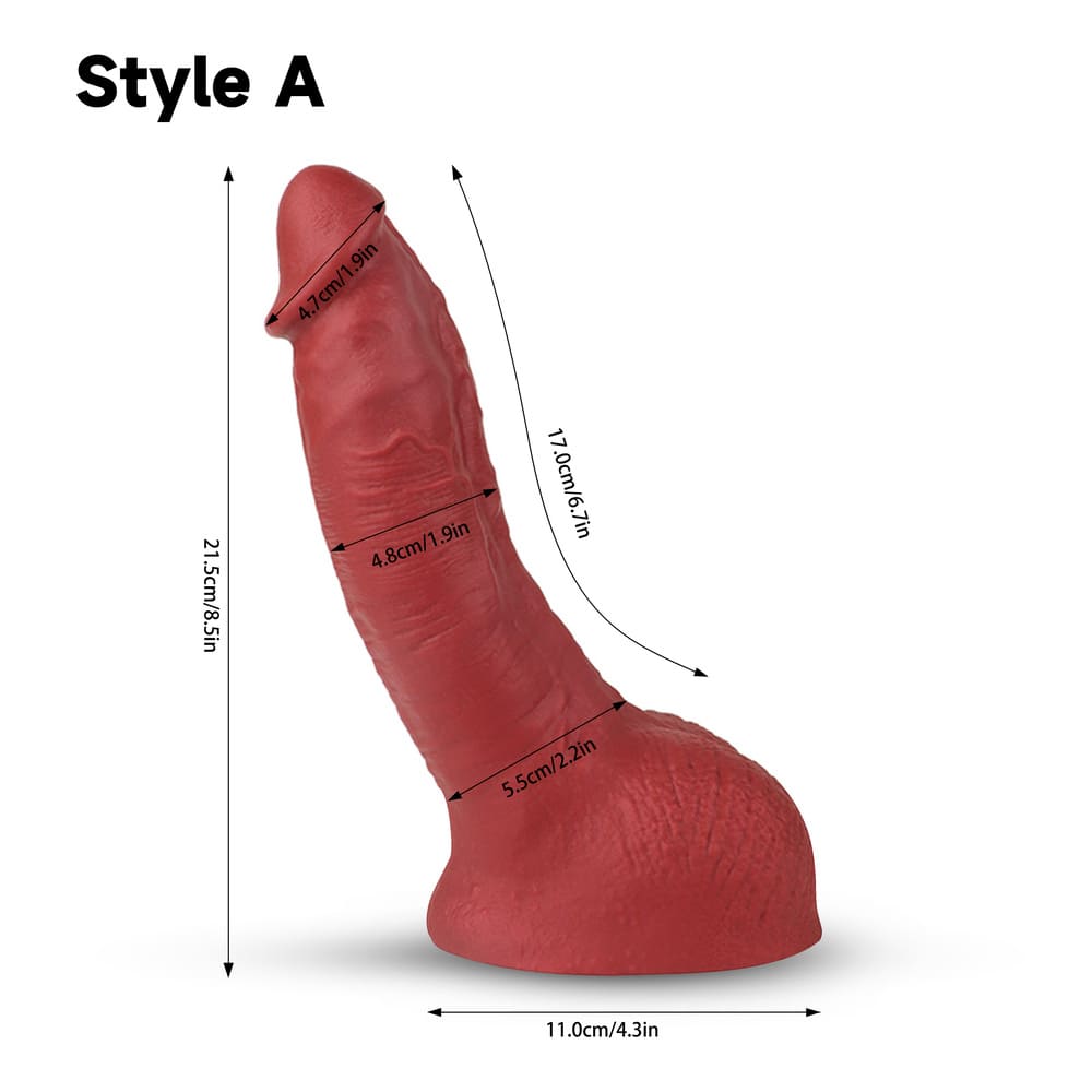 Aurelius-Silicone-Realistic-Curved-Dildo