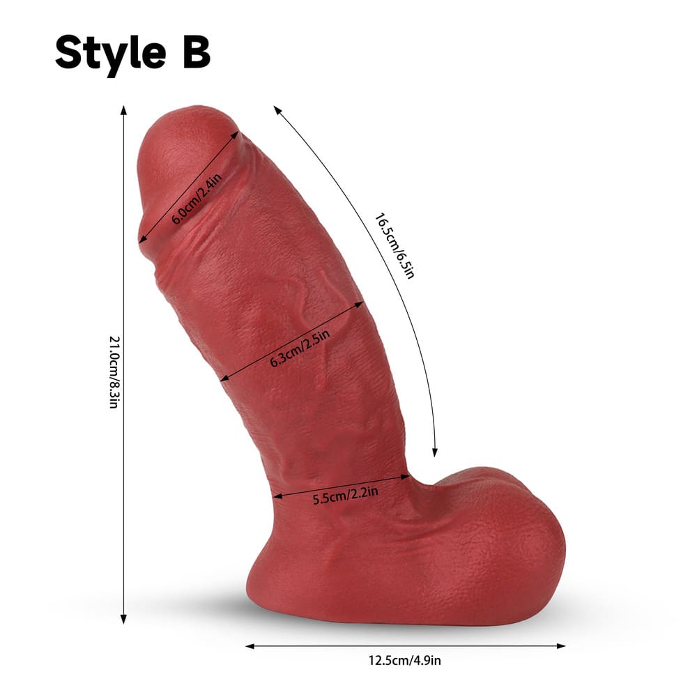 Aurelius-Silicone-Realistic-Curved-Dildo