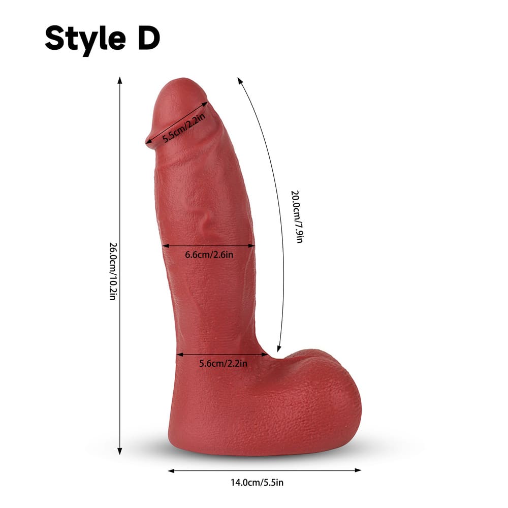 Aurelius-Silicone-Realistic-Curved-Dildo