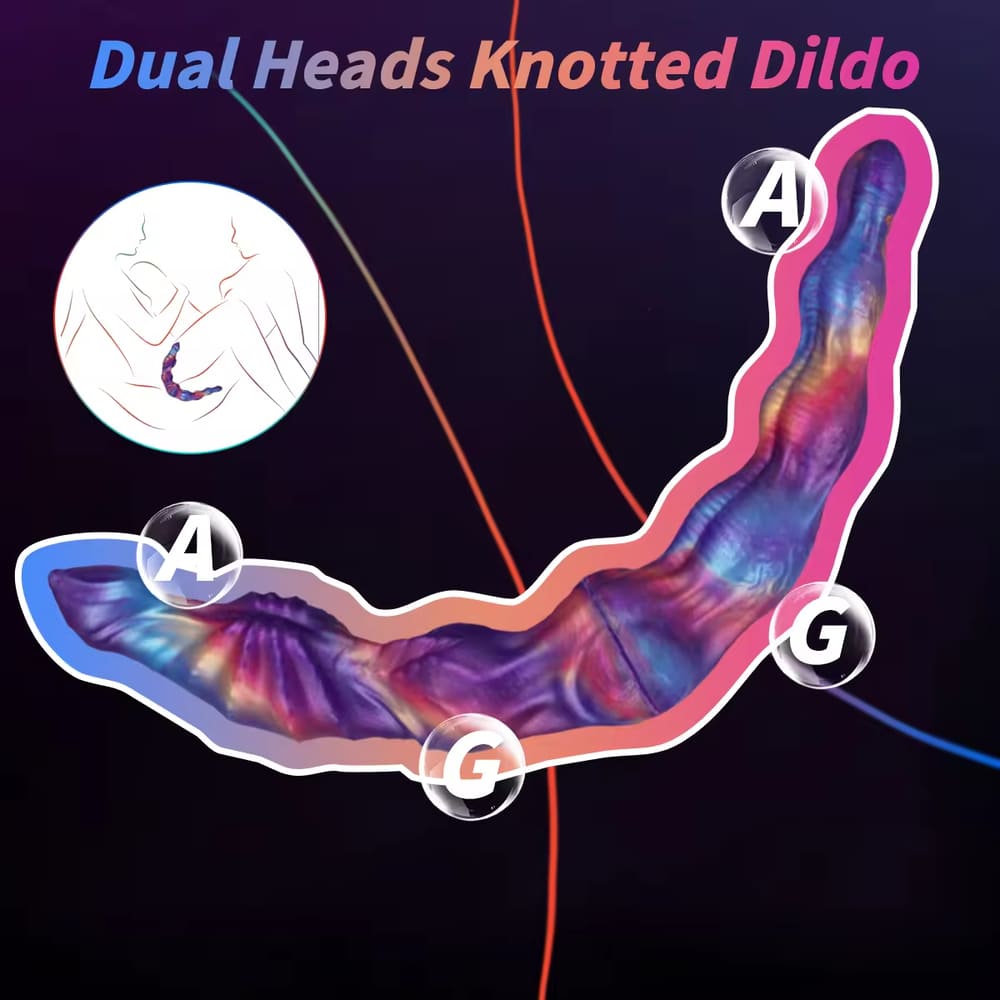 Axel-Dual-Heads-Knotted-Dildo-Silicone-Sex-Toy
