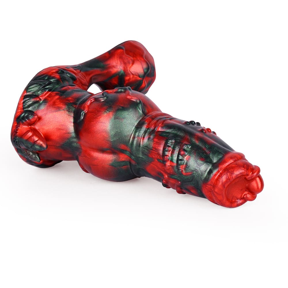 BlazeKnot - 7.7 Inch Silicone Fantasy Dildo – Dog Knot Dildo