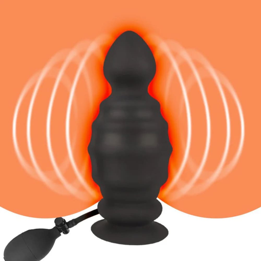 Bolt-Dual-Density-Silicone-Inflatable-Anal-Plug