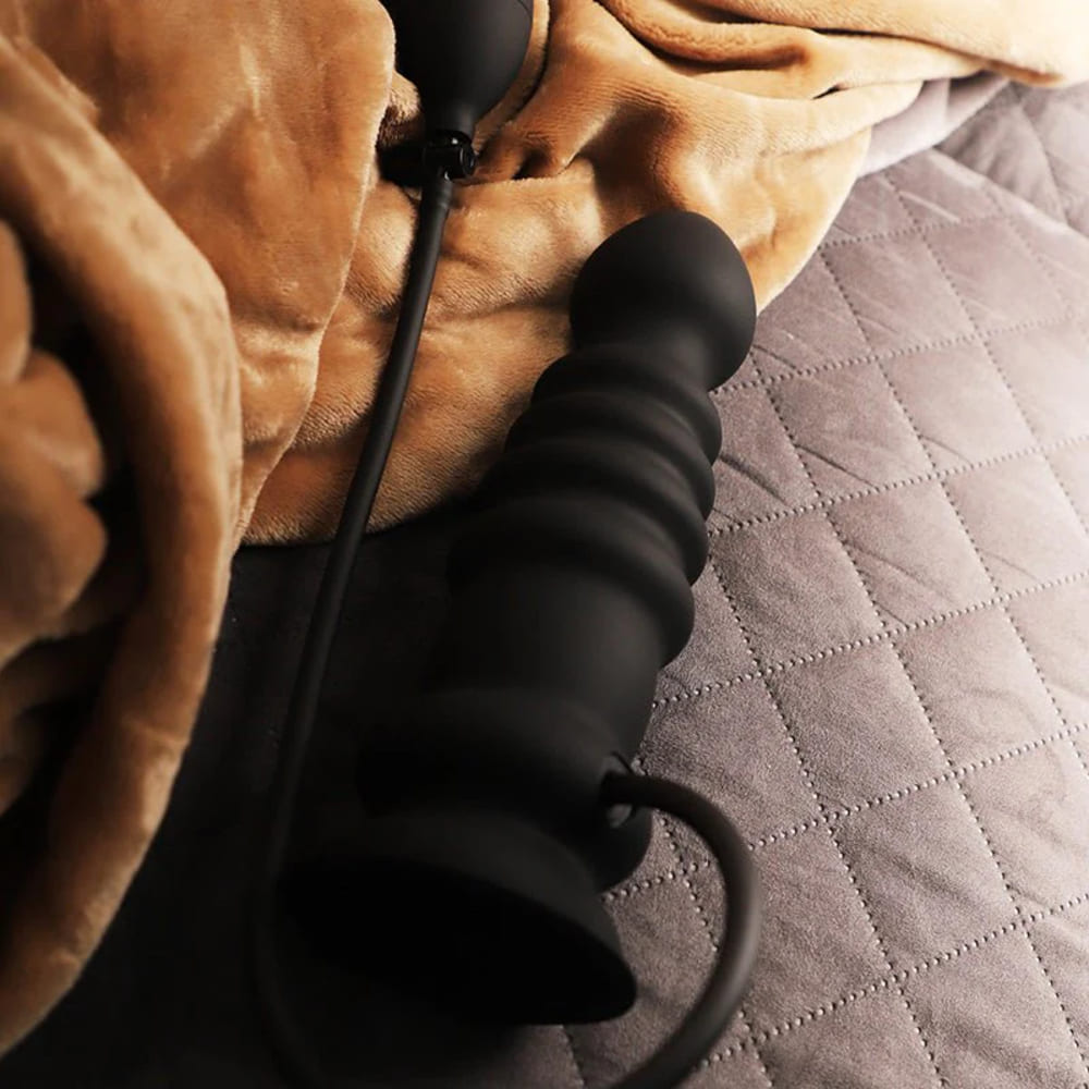 Bolt-Dual-Density-Silicone-Inflatable-Anal-Plug