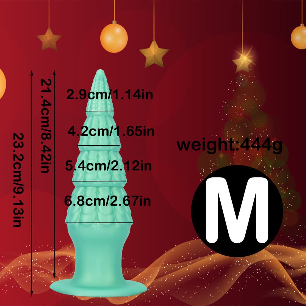 Christmas-Tree-Dildo-Silicone-Butt-Plug-with-Unique-Layered-Design-3-Sizes_10