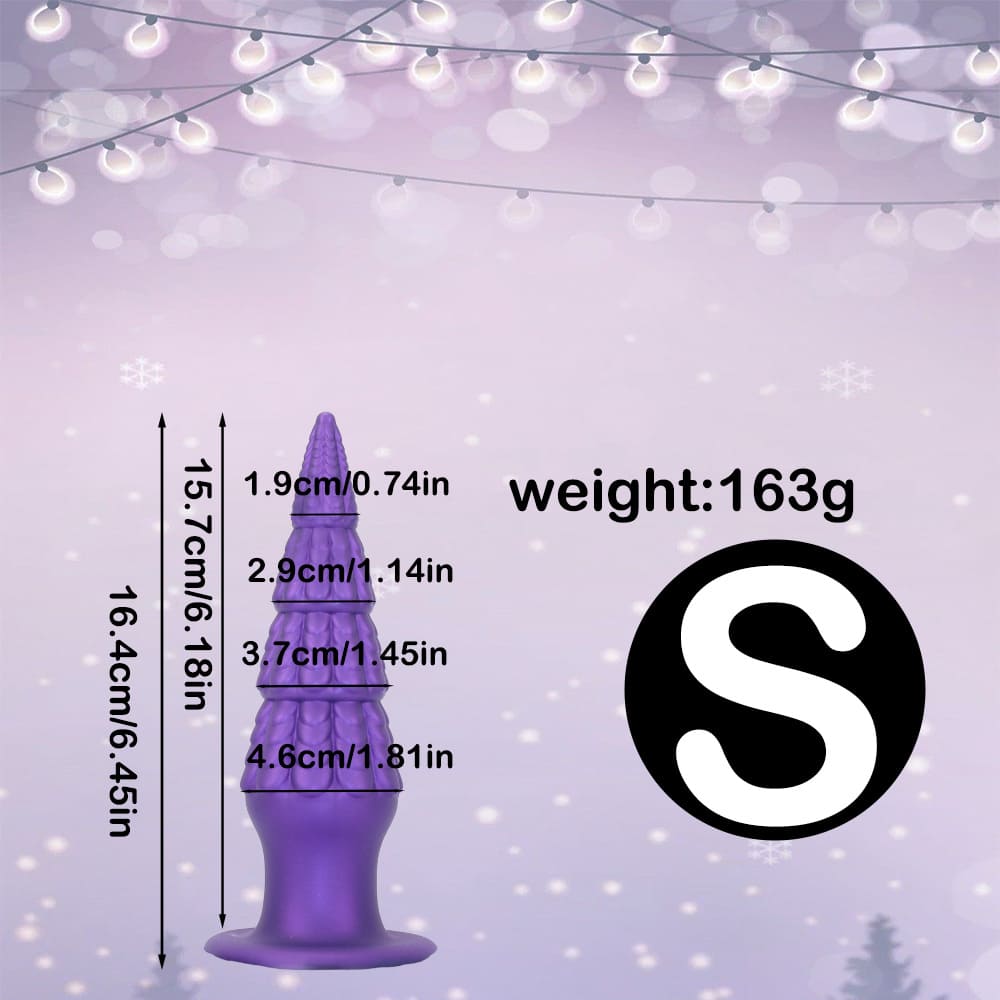 Christmas-Tree-Dildo-Silicone-Butt-Plug-with-Unique-Layered-Design-3-Sizes_12