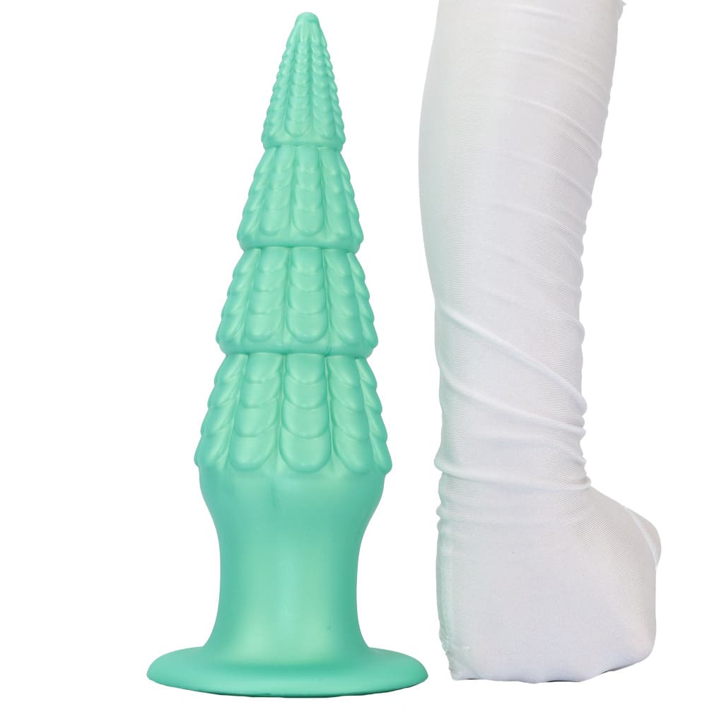 Christmas Tree Dildo - Silicone Butt Plug with Unique Layered Design - 3 Sizes