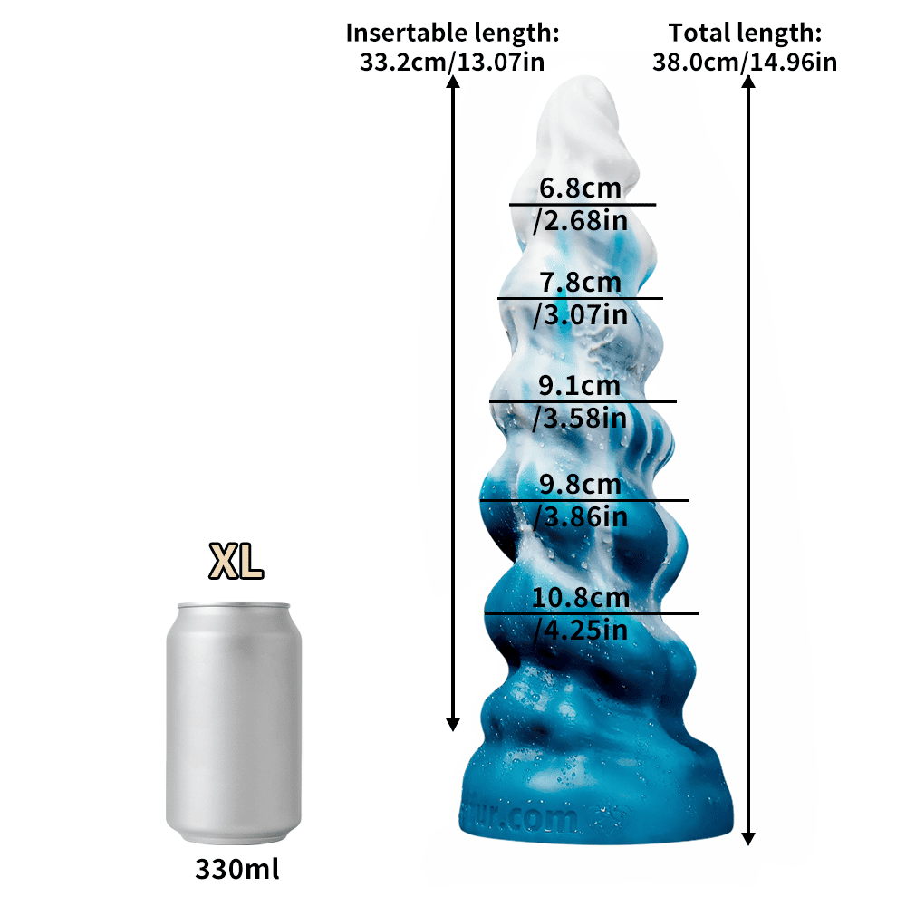 Conqueror-Fantasy-Silicone-Dildo-Alien-Spiral-Dildo-5-Sizes