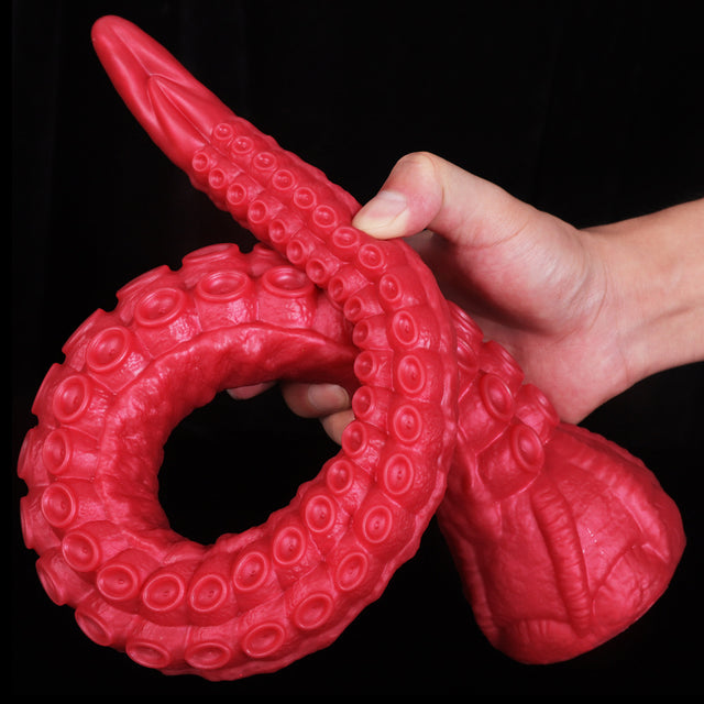 Fantasy_Siren_Dildo_Tentacle_Dildo-Silicone_Suction_Cup_Dildo-red_blended