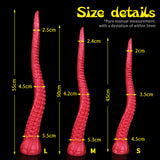 Fantasy_Siren_Dildo_Tentacle_Dildo-Silicone_Suction_Cup_Dildo_red_size details