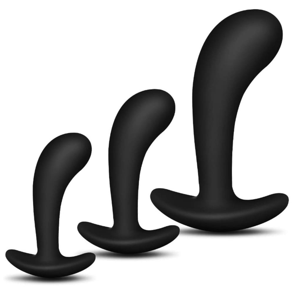 Finger-Silicone-Anal-Plug-Set-Prostate-Sex-Toy