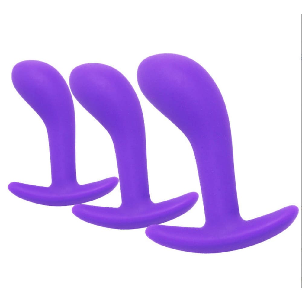 Finger-Silicone-Anal-Plug-Set-Prostate-Sex-Toy