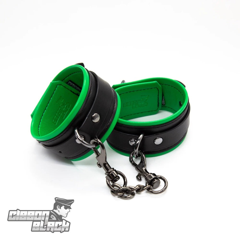 Gibbon-Black-Leather-Puppy-Ankle-Restraints