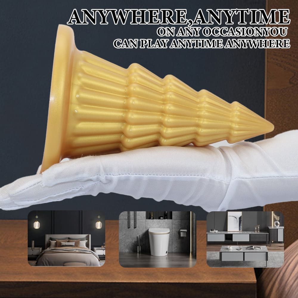 Golden-Whirl-Silicone-Anal-Plug-Anal-Sex-Toy_5