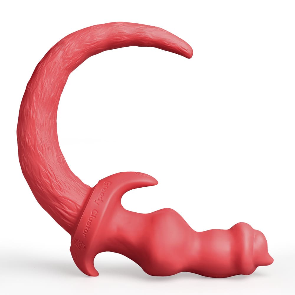 Greedy-Cluster-Pup-Woof-Tail-Plug-with-Knot-Dildo-3-Sizes