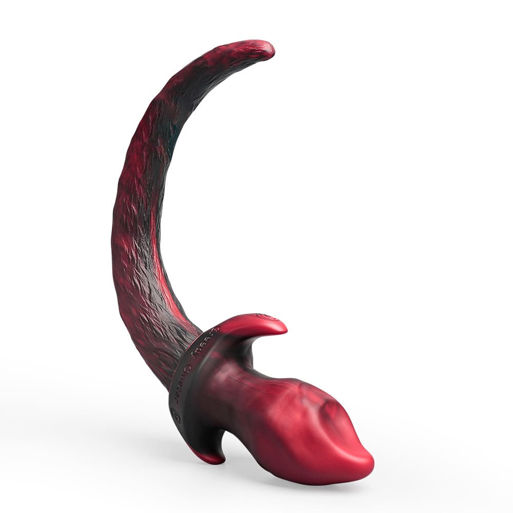 Greedy-Cluster-Puppy-Flame-Plug-Silicone-Tail-Anal-Plug-3-Sizes