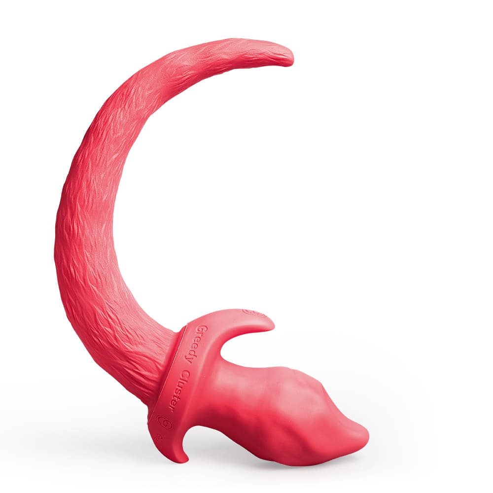 Greedy-Cluster-Puppy-Flame-Plug-Silicone-Tail-Anal-Plug-3-Sizes