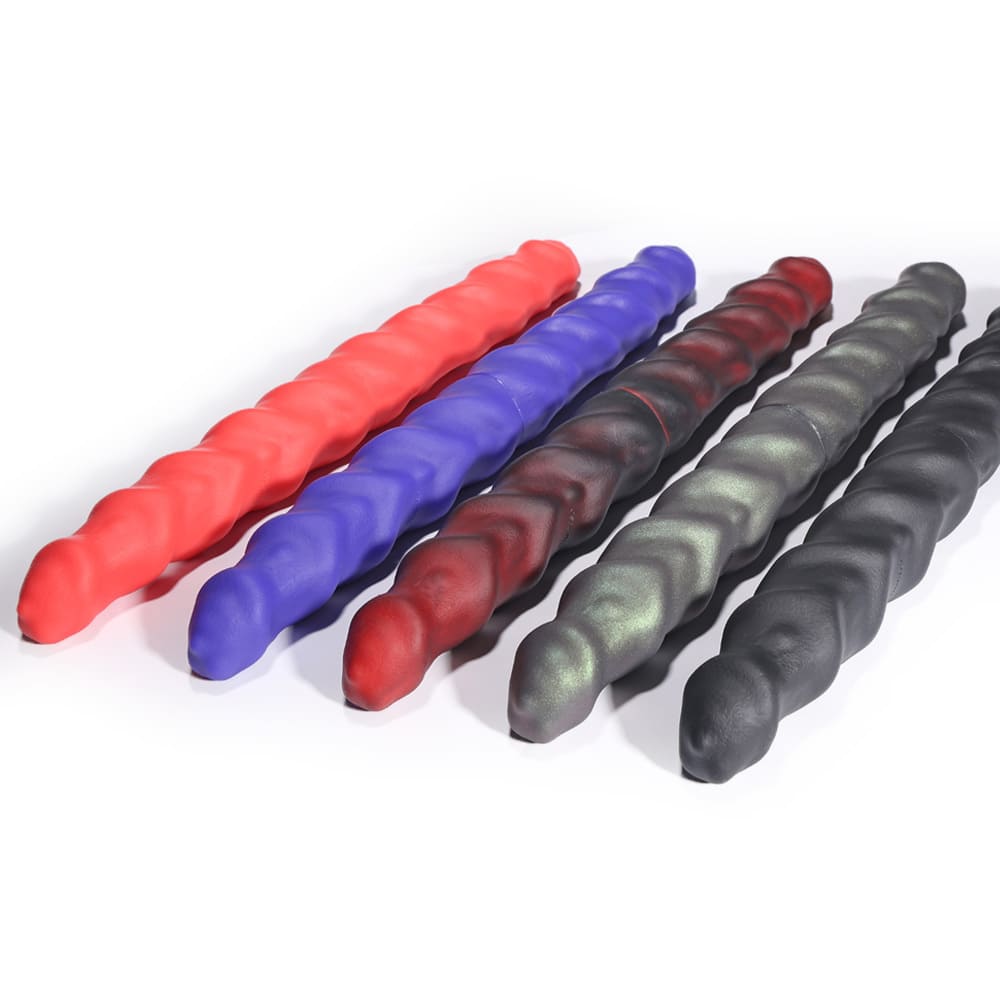 Greedy-Cluster-Ram-Twin-Silicone-Double-Ended-Spiral-Dildo