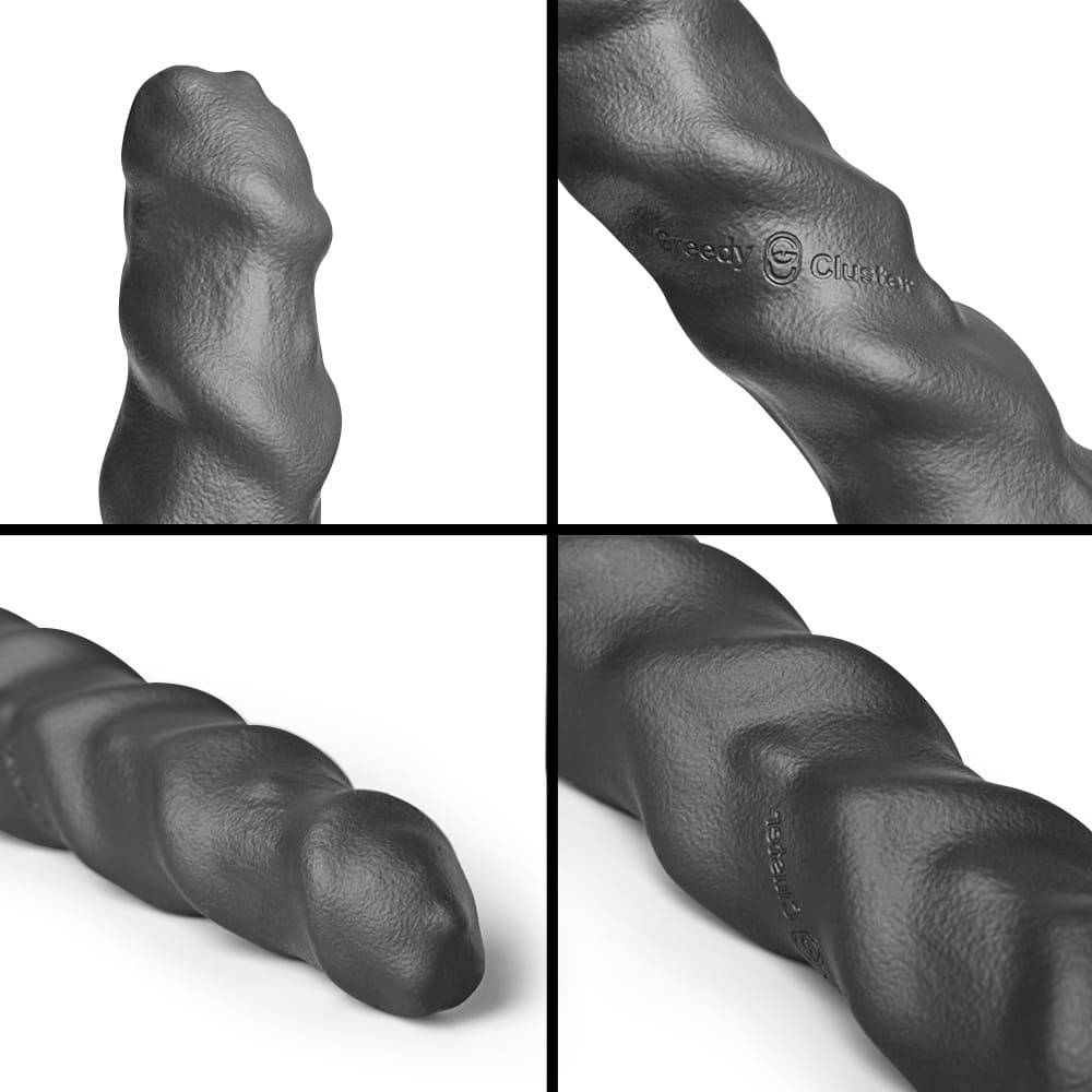 Greedy-Cluster-Ram-Twin-Silicone-Double-Ended-Spiral-Dildo