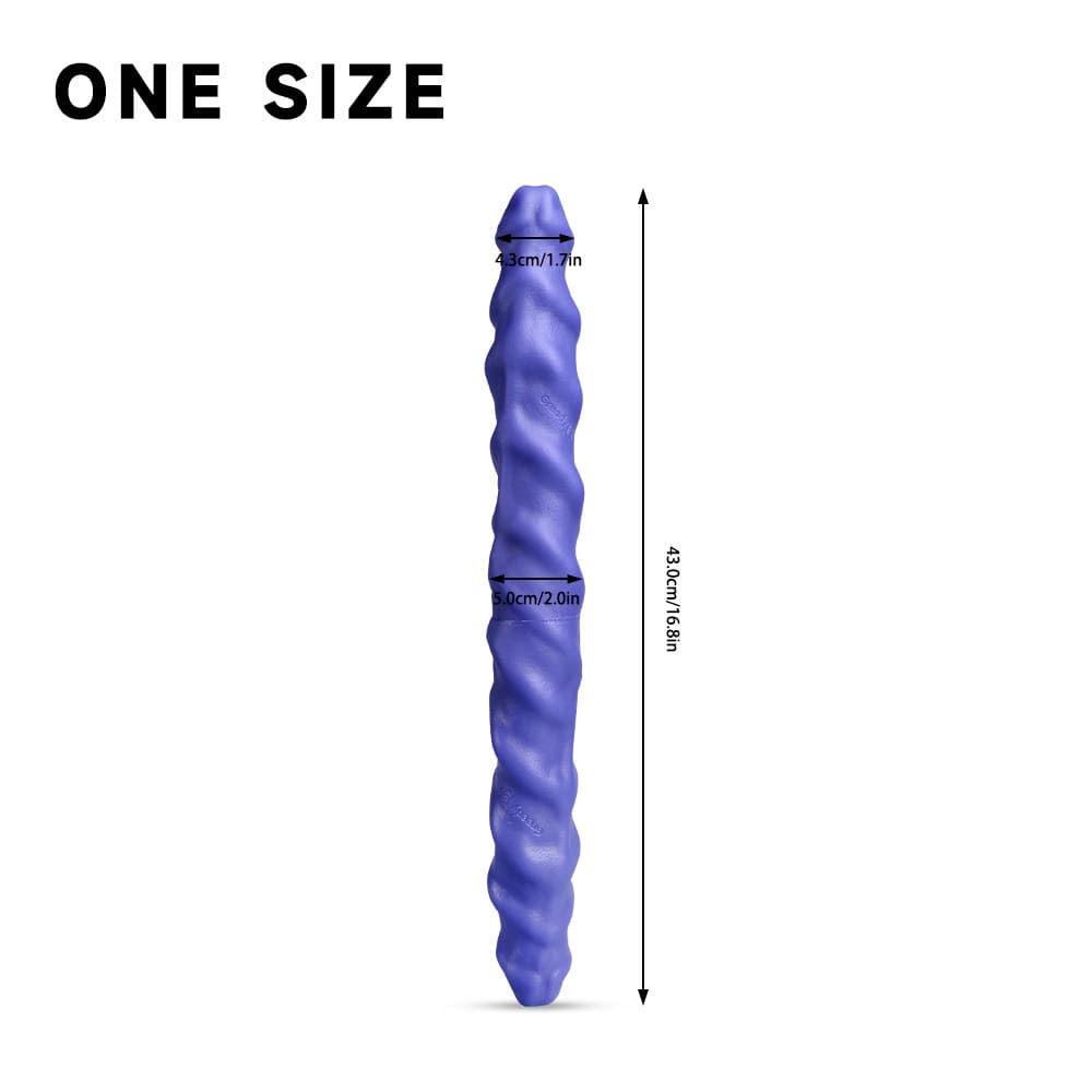 Greedy-Cluster-Ram-Twin-Silicone-Double-Ended-Spiral-Dildo