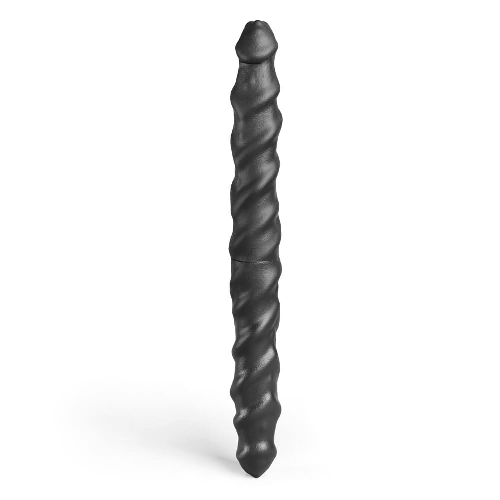 Greedy-Cluster-Ram-Twin-Silicone-Double-Ended-Spiral-Dildo