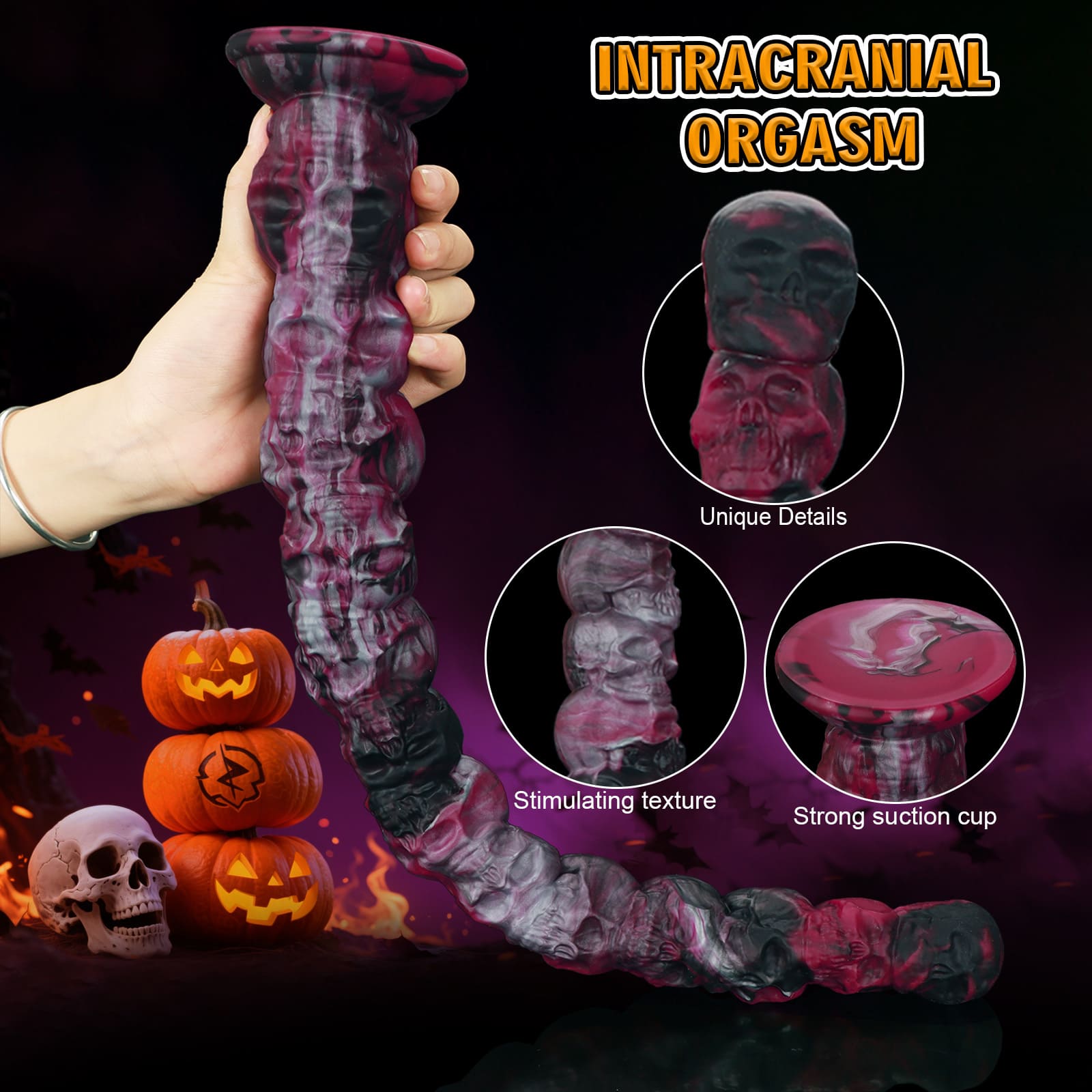 Halloween Skull - Long Anal Plug - Anal Bead