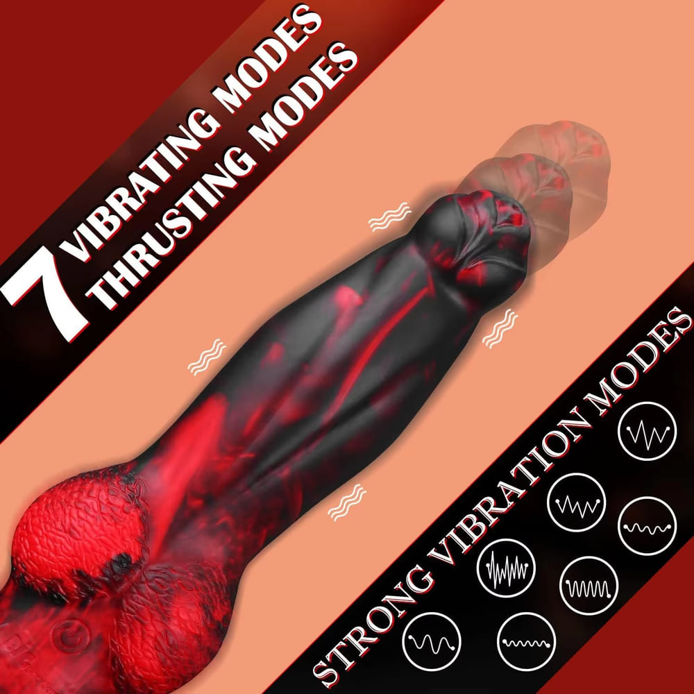 Houndcore-Thrusting-Silicone-Dildo-Fantasy-Knotted-Dildo
