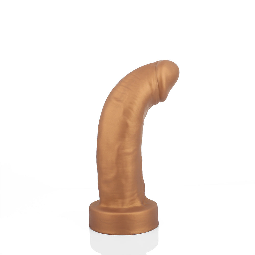 Curve Dildo with Suction Cup for Menwomen Masturbate Anus Stimulate sexy gold Fantasy Cock Animal Penis Sex