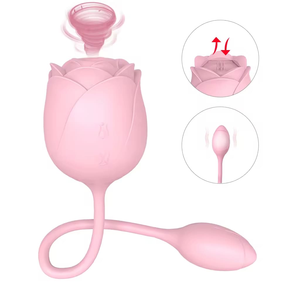 Immortal-Flower-Rose-Glow-2-in-1-Clitoral-Suction-Stimulator-with-Egg-Vibrator