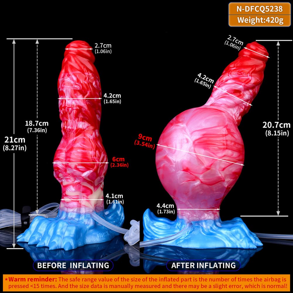 Ivan-Inflatable-Knot-Dildo-Squirting-Silicone-Dildo