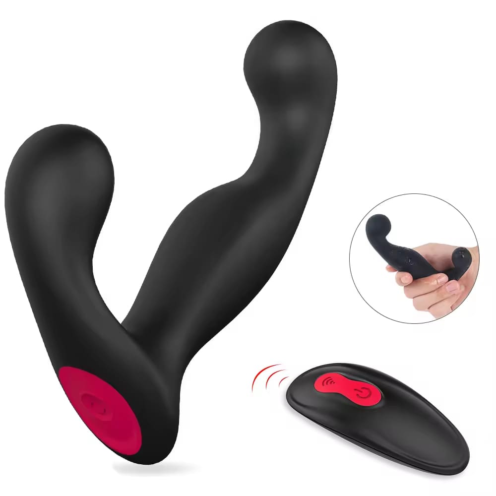 Jelly-Remote-Control-Prostate-Massager-Silicone-Anal-Vibrator
