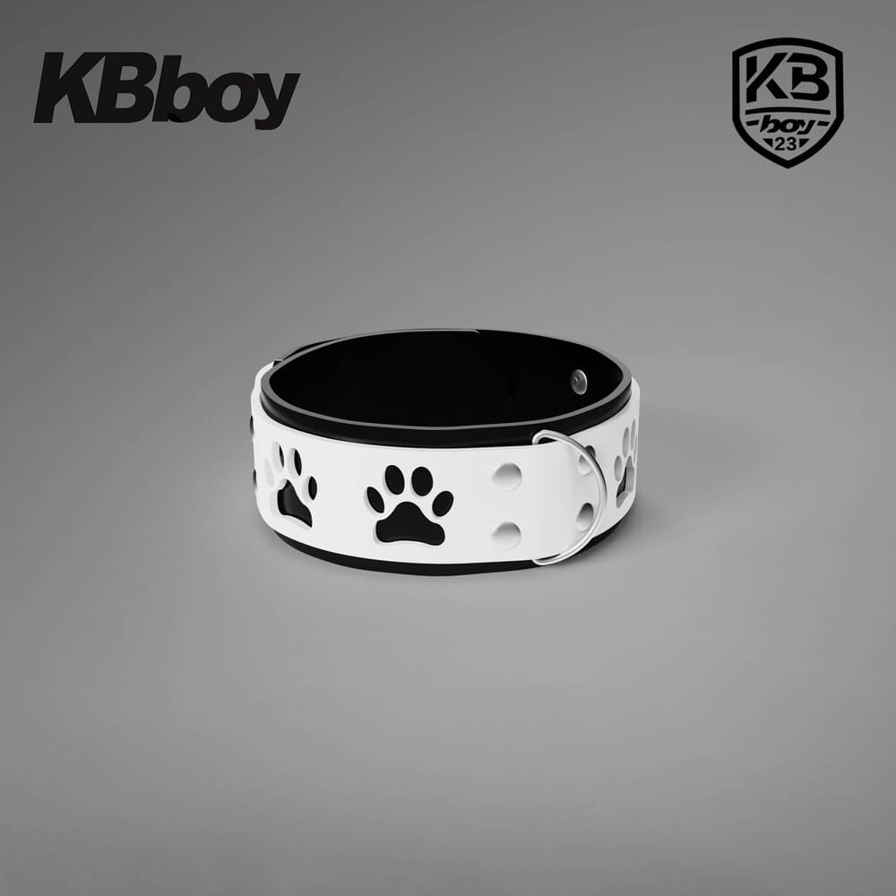 KBboy-Puppy-Paw-Outline-Silicone-Collar