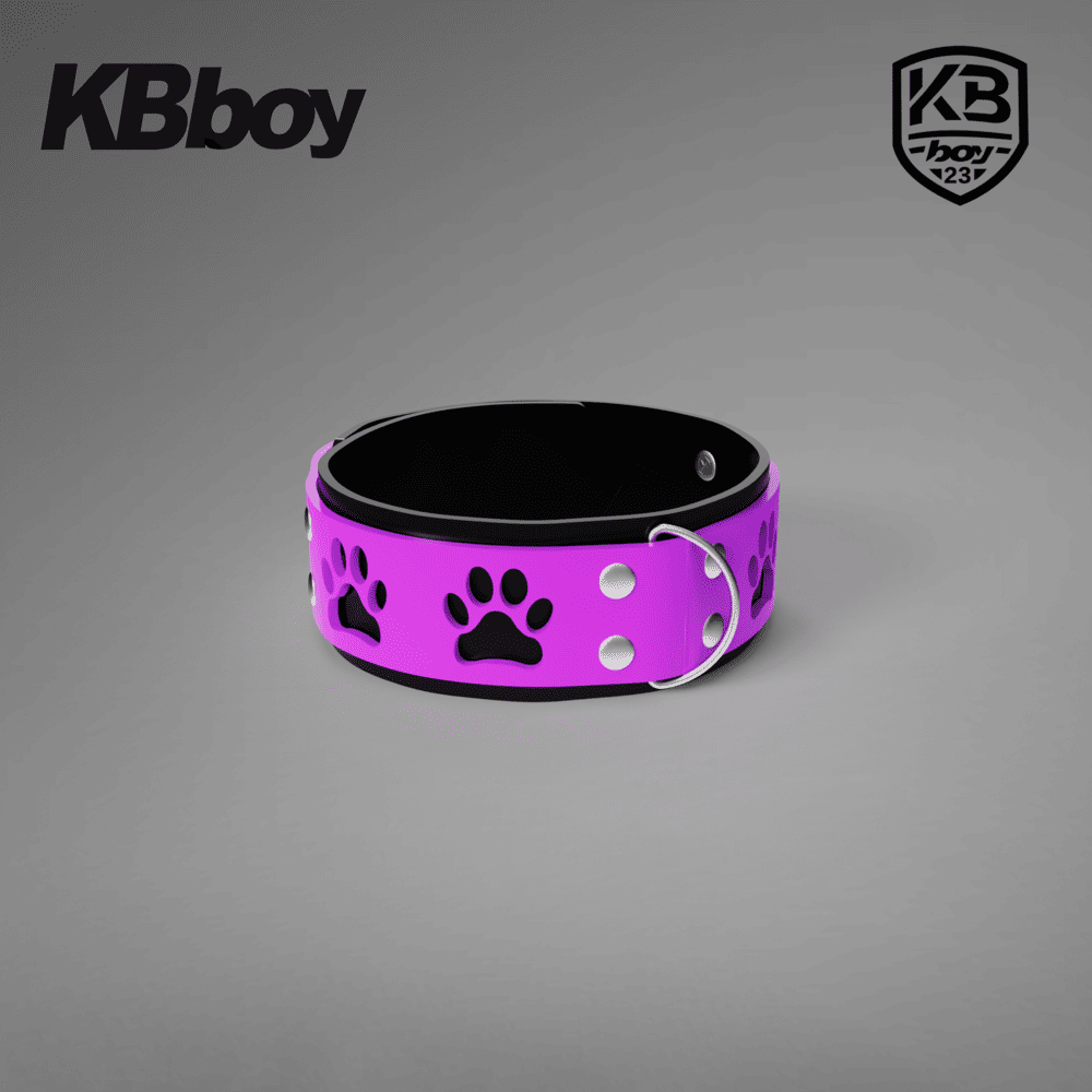 KBboy-Puppy-Paw-Outline-Silicone-Collar