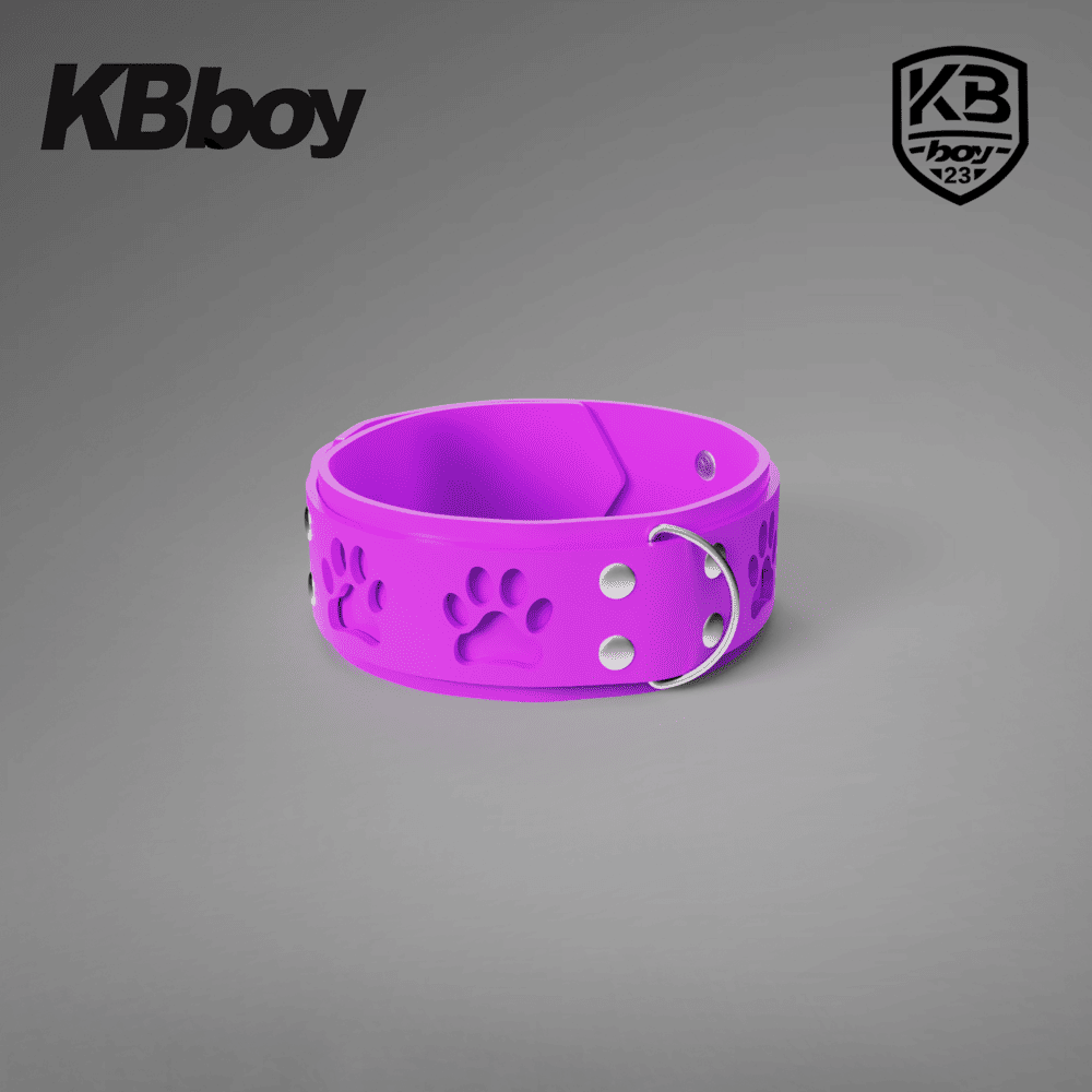KBboy-Puppy-Paw-Outline-Silicone-Collar