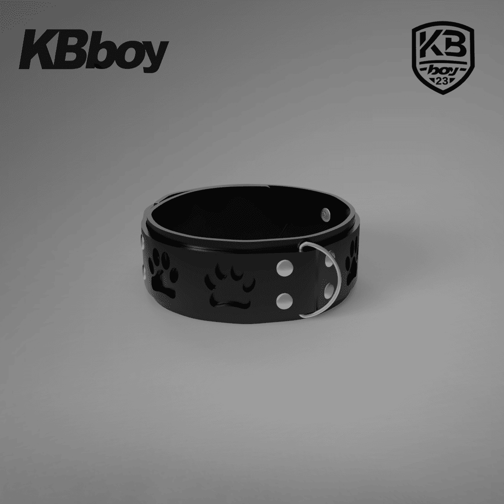 KBboy-Puppy-Paw-Outline-Silicone-Collar