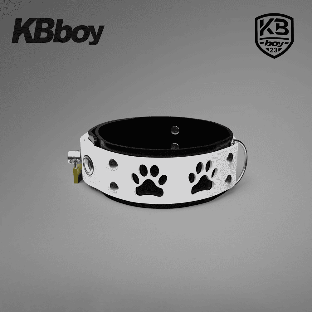 KBboy-Puppy-Paw-Outline-Silicone-Collar