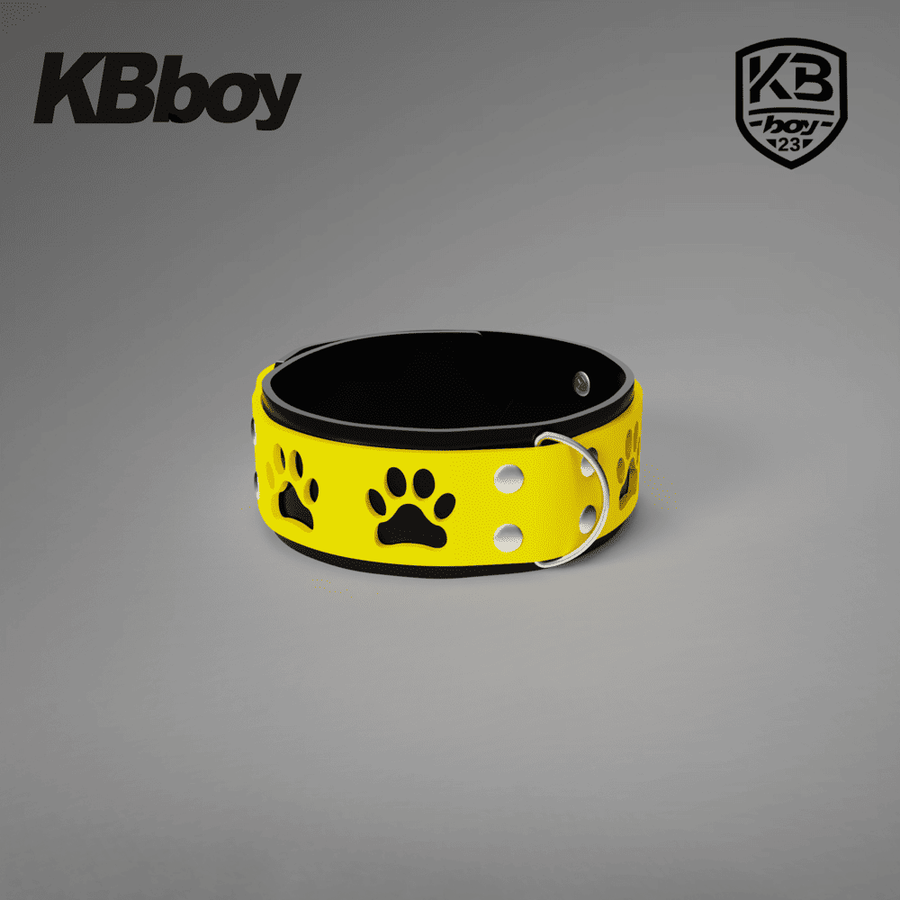 KBboy-Puppy-Paw-Outline-Silicone-Collar